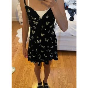 UO black butterfly dress